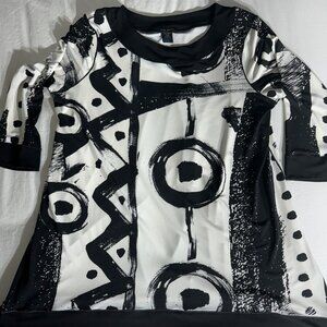 eva varro split back tunic